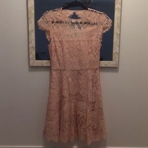 BB Dakota Rihanna Blush Lace Dress